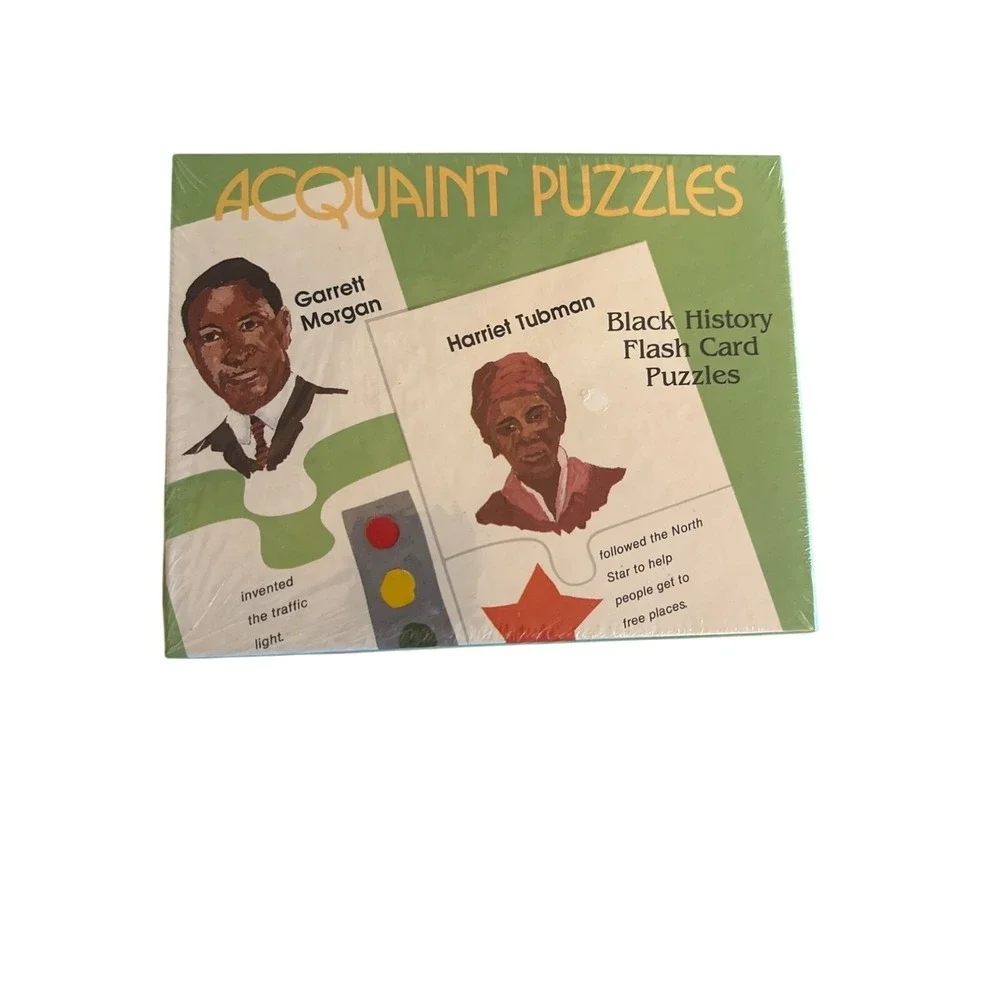 Acquaint‎ Puzzles Black History Flash Card Set New Sealed African American